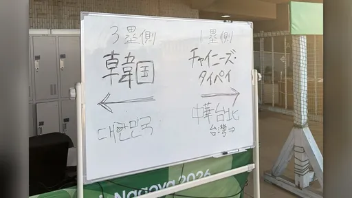 名古屋亞運再出包！球場靠「手寫白板」帶路　網：小學生運動會？