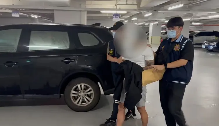 陳男昨天被警方帶回。翻攝畫面