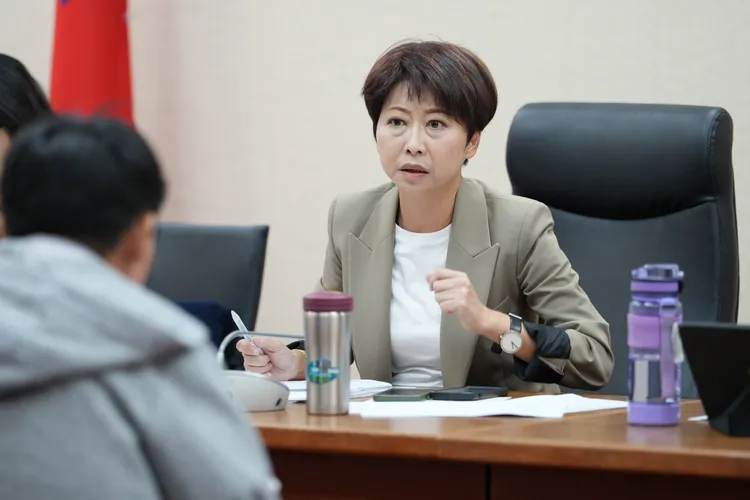 民進黨台南市長候選人、立委陳亭妃。彭欣偉攝