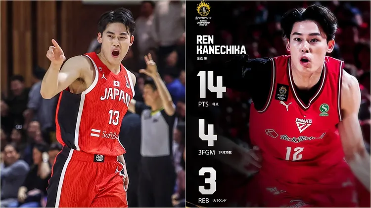 金近廉除了在國家隊表現不俗，在日本職籃也每年都有明顯進步。翻攝自金近廉IG