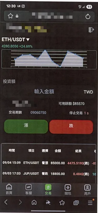 被害人看到帳面上的「獲利」後，往往誤以為投資成功，持續投入更多資金，其實後台數據皆由詐團操控。警方提供