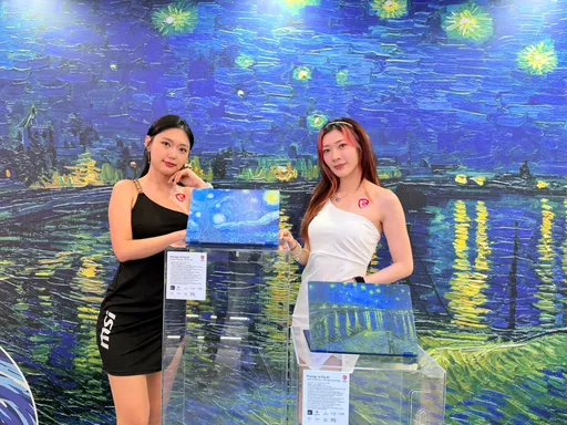 MSI把梵谷《星夜》搬上筆電！Prestige 14 Flip AI+限量上市