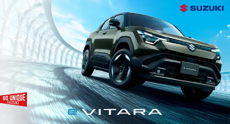 SUZUKI首款全球戰略純電SUV e VITARA採用HEARTECT-e平台，最高續航里程達516公里，9月購車提供限時金融方案。業者提供