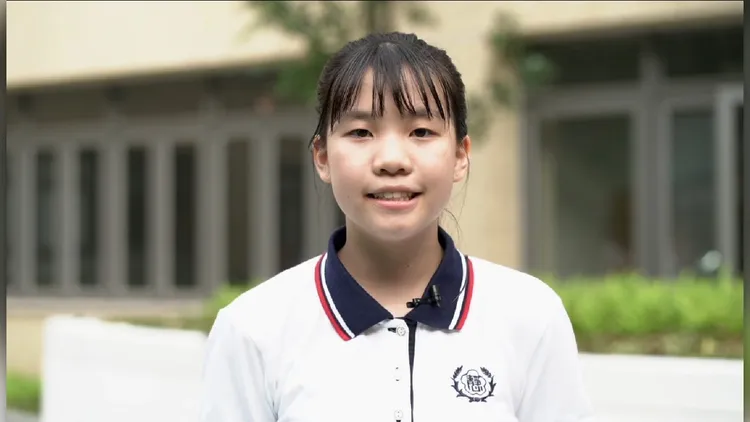 蔣得星初為高一生的青澀模樣。翻攝自靜心高中招生網頁