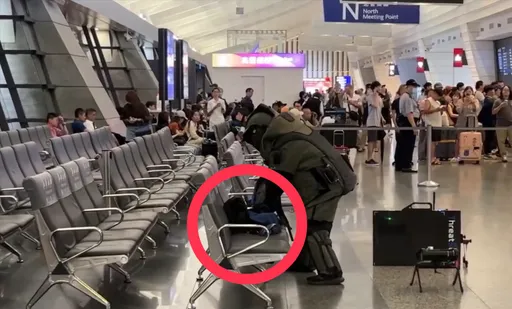 桃機持刀男「可疑背包」丟旅客區！防爆小組到場未疏散　航警：無火藥反應