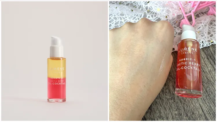 Lumene露明研極光亮C莓果精萃油，30ml／1390元。品牌提供、張家玲攝
