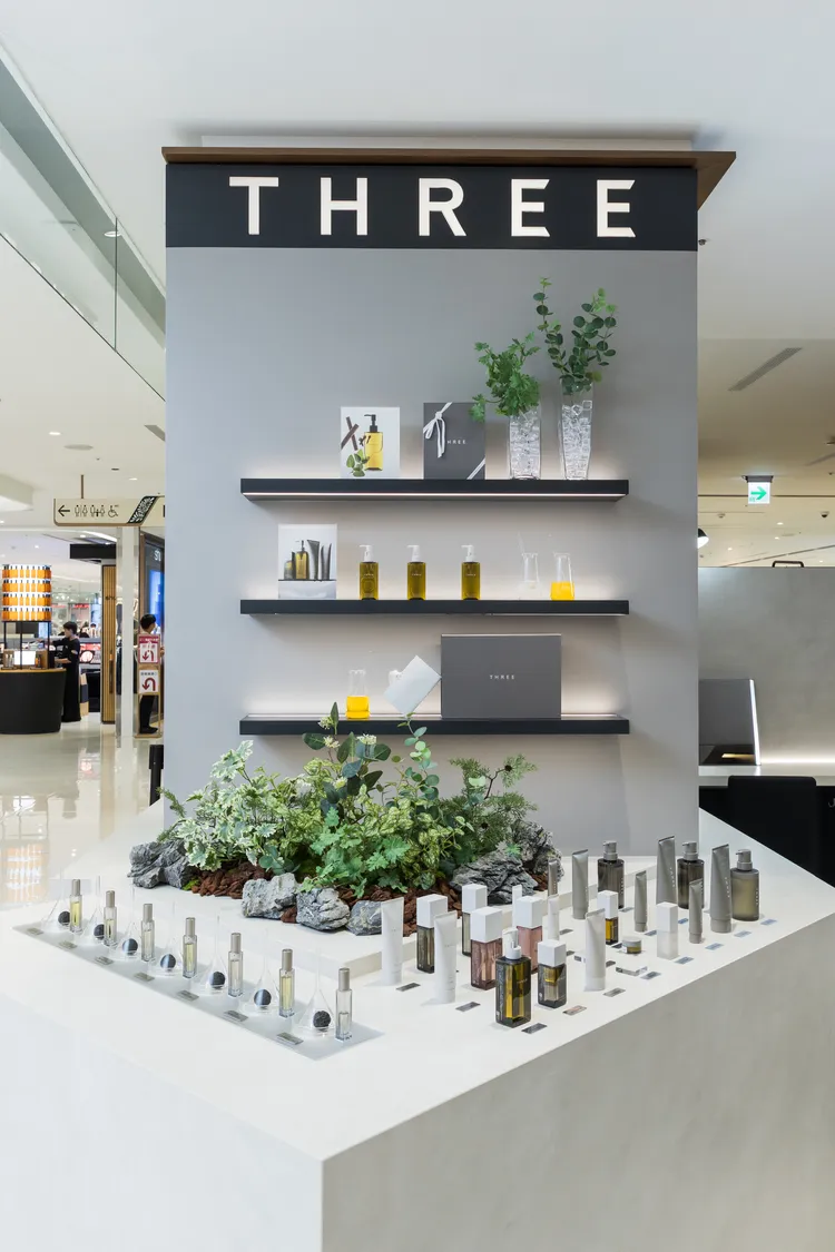 THREE大巨蛋形象專櫃。品牌提供