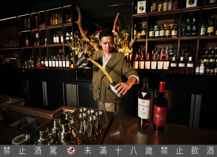 Bar Mood Taipei調酒師Nick以四季春茶園記憶入杯。業者提供