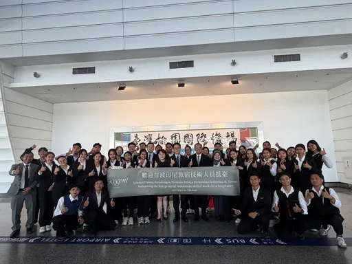 首批35名印尼技術人力抵台　旅宿業引進外籍人才正式上路