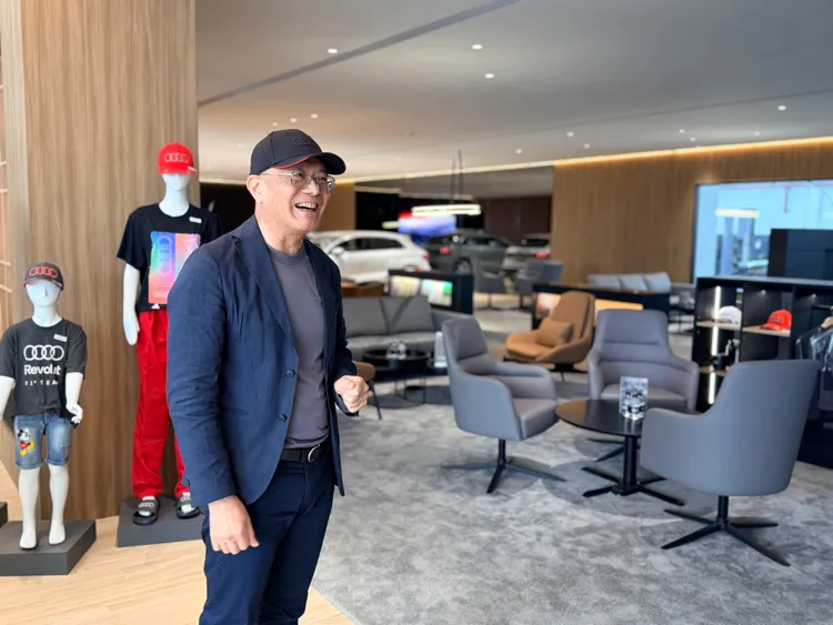 永曄汽車董事長楊玉書看好南台灣豪華車市場發展，期望透過多年累積的在地經驗，逐步擴大Audi市場版圖。林浩昇攝