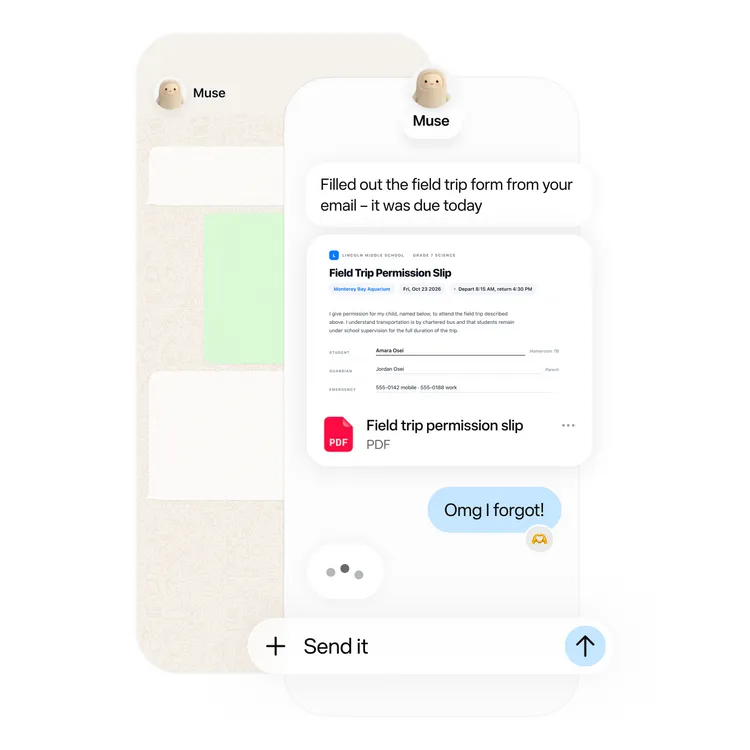 Meta推出個人AI智慧代理Muse，使用者可直接透過WhatsApp對話，交由Muse讀取電子郵件中的資訊、填寫表單並回傳完成結果。Meta提供