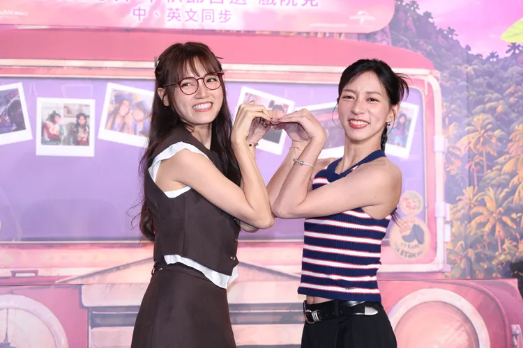 陳妤（右）與Dora分享彼此曾為對方做過的「瘋狂事」。莊宗達攝