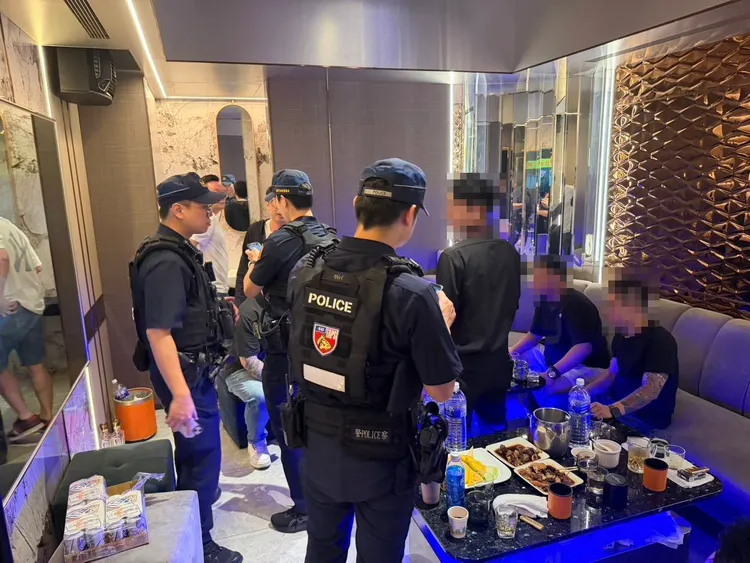 臨檢。桃園警分局提供