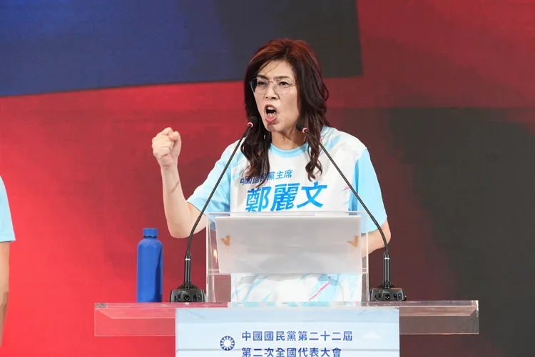 國民黨主席鄭麗文。彭欣偉攝