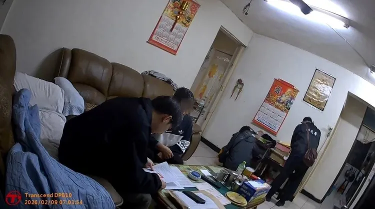 現場搜索。桃園市專勤隊提供