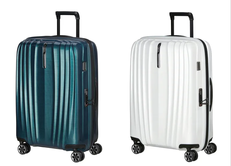 Samsonite NEXIS系列旅行箱20吋／1萬6800元、26吋／1萬7800元、28吋／1萬9800元、31吋／2萬800元。品牌提供