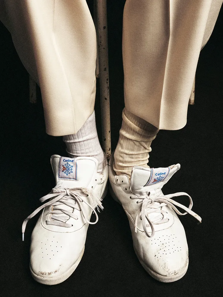 Celine/Reebok Freestyle Lo運動鞋。品牌提供