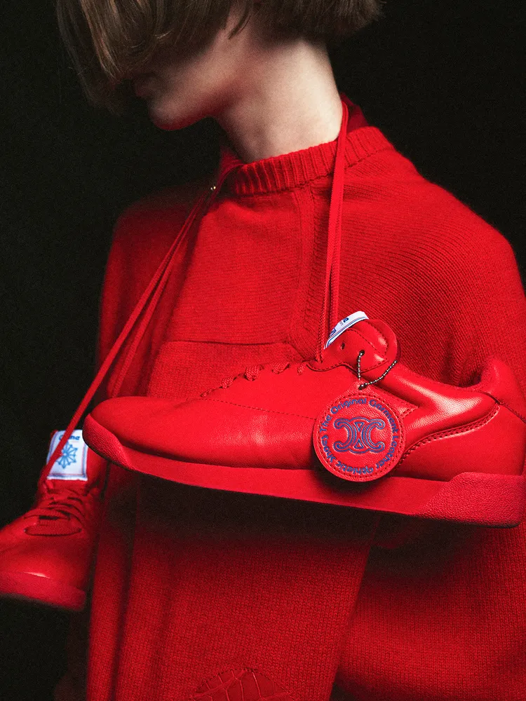 Celine/Reebok Freestyle Lo運動鞋。品牌提供