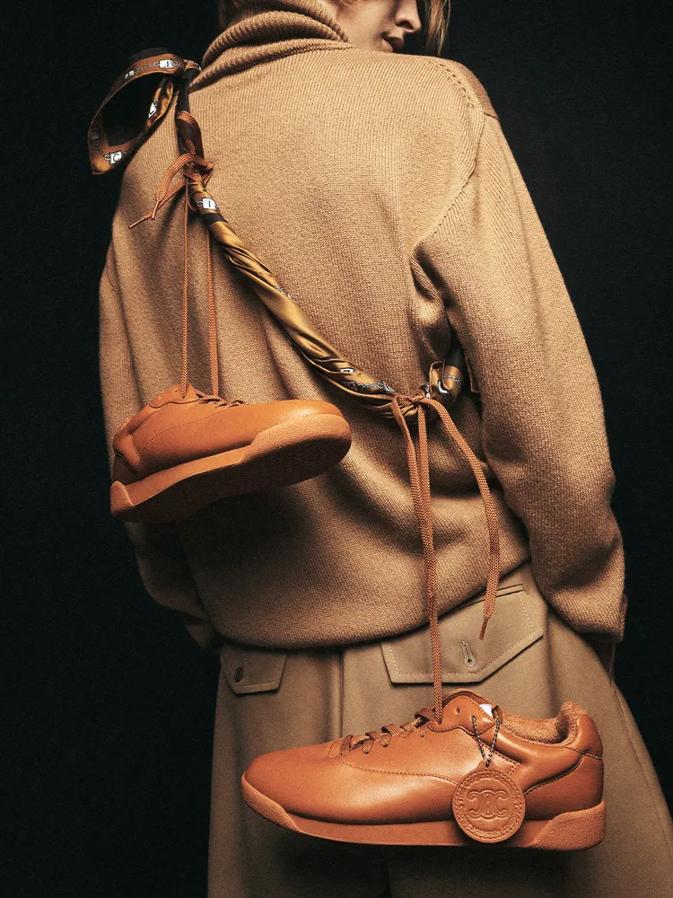 Celine/Reebok Freestyle Lo運動鞋。品牌提供
