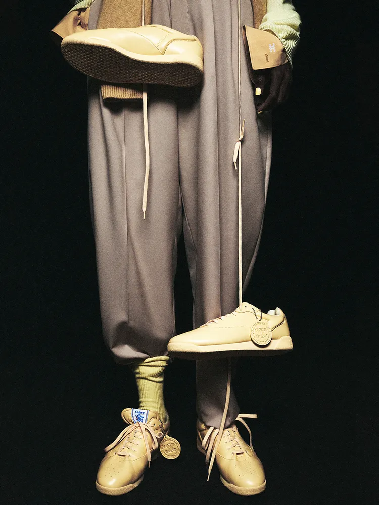 Celine/Reebok Freestyle Lo運動鞋。品牌提供