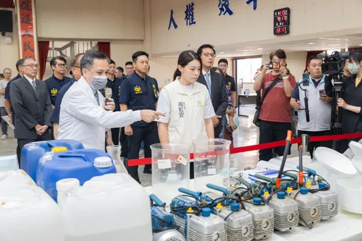 竹市警聯手海巡破獲大型製毒工廠　高虹安表揚緝毒英雄