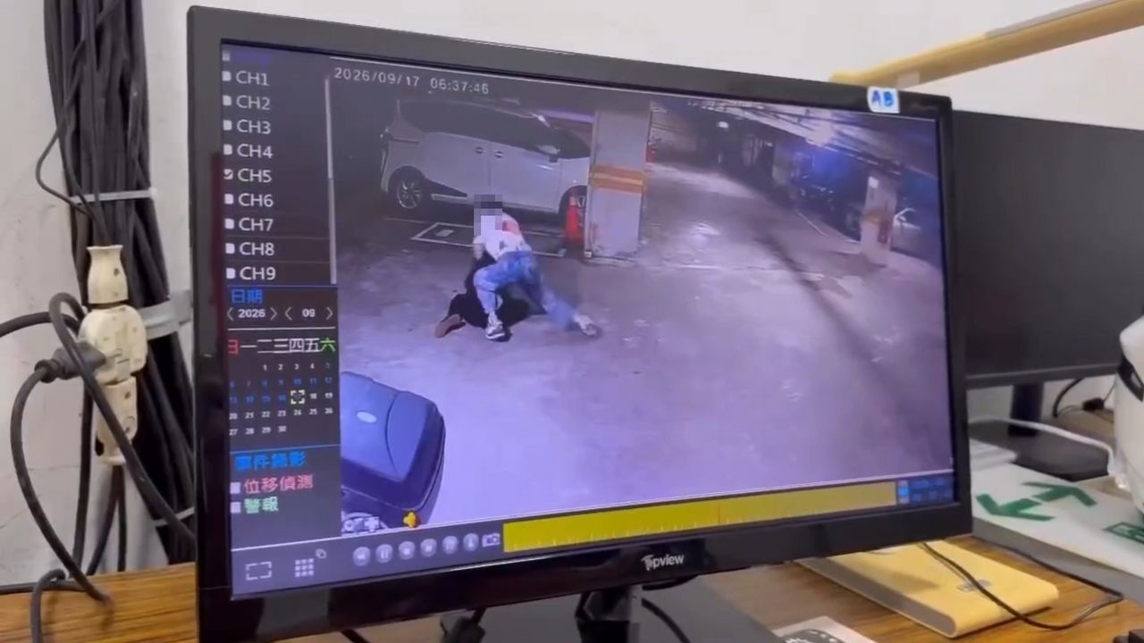 停車糾紛爆衝突!25歲女遭鄰居痛毆 壓地狂揮拳畫面曝