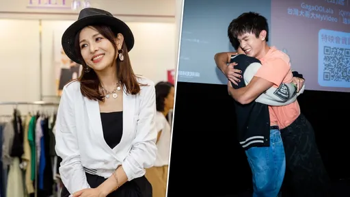 林葉亭親赴放映會力挺兒子　邱以太男男吻急喊話：媽妳閉眼睛
