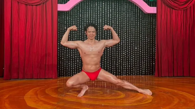 庄司智春時常在節目中秀肌肉。翻攝庄司智春IG