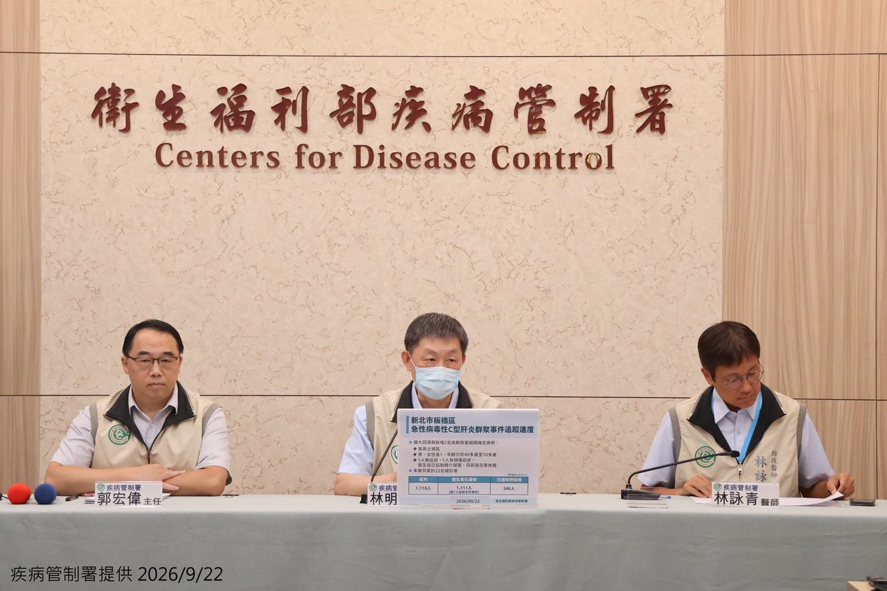 板橋C肝群聚增至22人確診 1118人追蹤名單中已有4人死亡待釐清