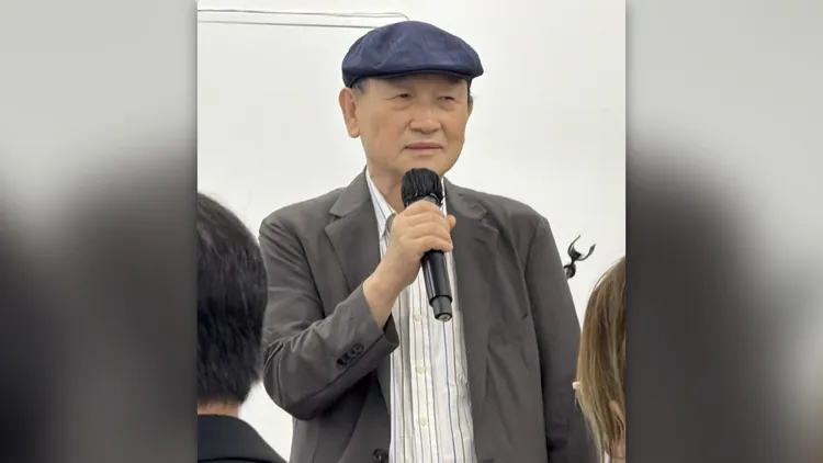 被爭議圍繞的光州雙年展將於5日開幕，光州雙年展代表理事尹範模（圖）4日在記者會中表達中國館退展十分遺憾。 中央社