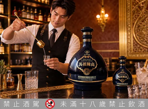 馬祖陳高15年變身7公升榮耀紀念酒　一瓶裝進近12瓶大藍寶