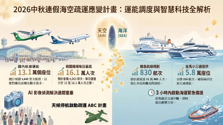 海空運疏運規劃。交通部提供