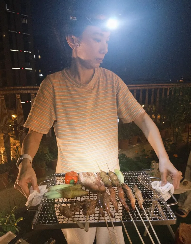 田馥甄昨也應景烤肉。翻攝田馥甄IG