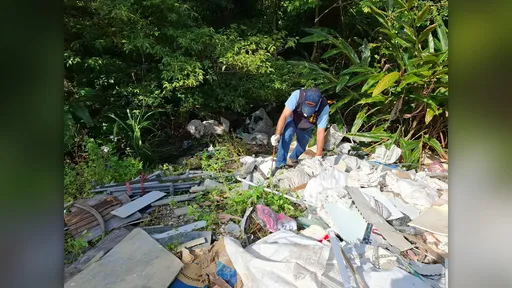北宜公路遭傾倒大量廢棄物　苦無監視器...新店警靠「一封信件」破案