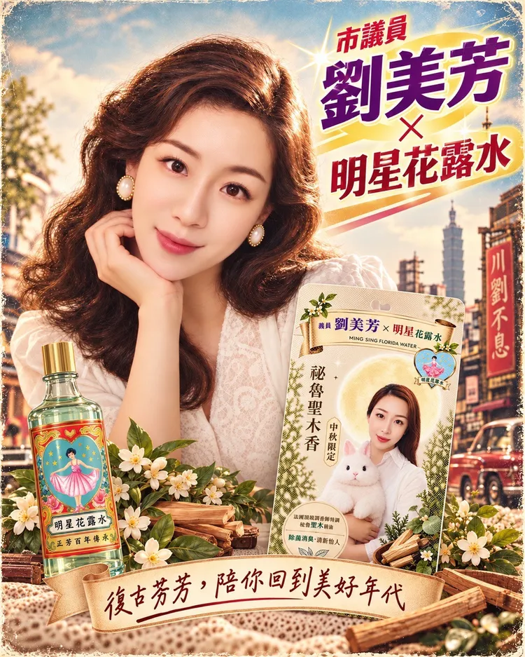 劉美芳認為，復古不只是造型，更是透過氣味與市場人情味，重新連結跨世代記憶，也把地方服務拉回最日常的生活場景。服務處提供