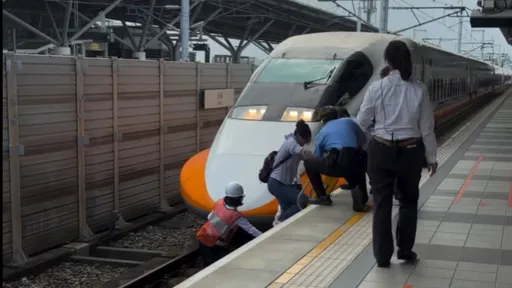 高鐵台南站旅客落軌！站務員急通報停車　旅客自行爬上月台結束虛驚