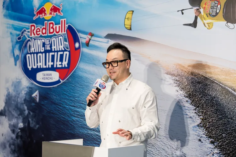 Red Bull 台灣總經理鄒惠城（Louis Chow）分享賽事理念，期待透過世界級風箏衝浪舞台，讓全球看見台灣選手與新竹風場的潛力。業者提供