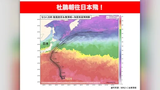 專家曝「杜鵑颱風」未來路徑　這3天對日影響較大