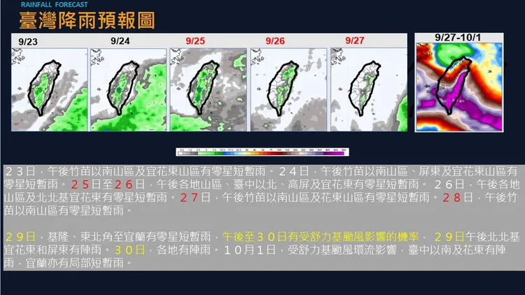台灣近日天氣相對穩定，但根據預報，最快28日起可能受到颱風外圍雲系影響。翻攝賈新興YT