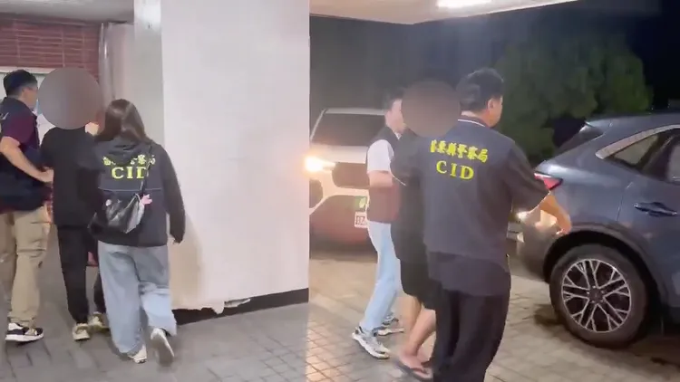 警方在台中逮捕2名嫌犯，依公共危險等罪送辦。民眾提供