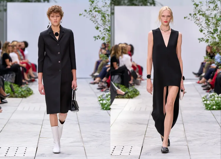 Michael Kors 2027春夏系列以雕塑剪裁打造鮮明女性姿態。品牌提供