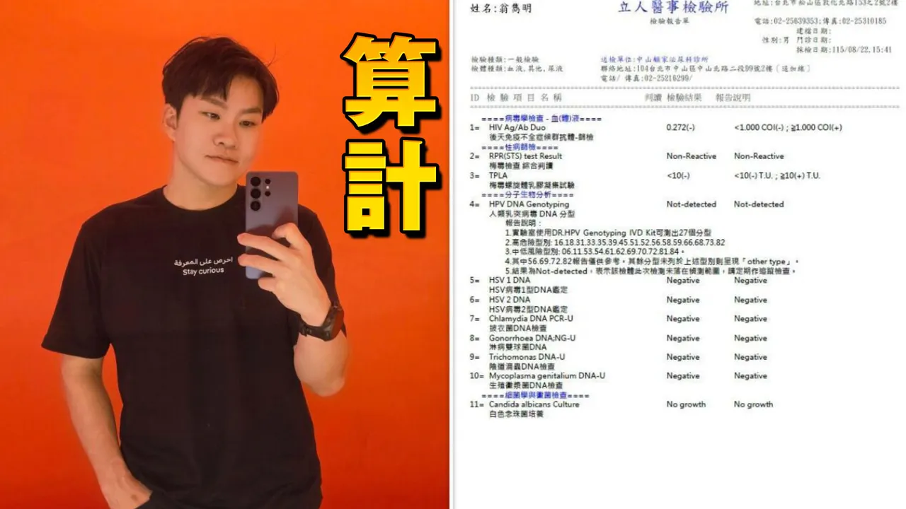 Joeman打臉蕭伊性病！網友揪「時間貓膩」：根本想偷留證據