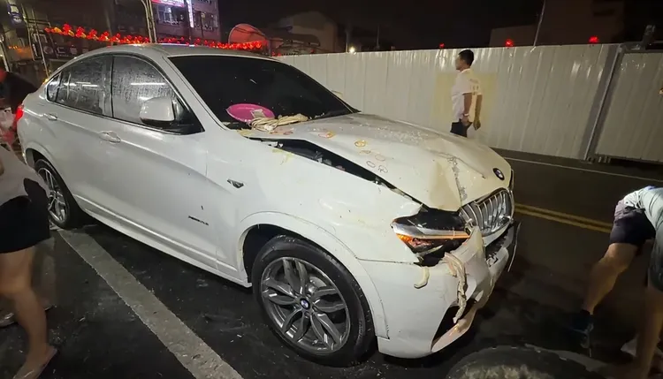 肇事的BMW。民眾提供