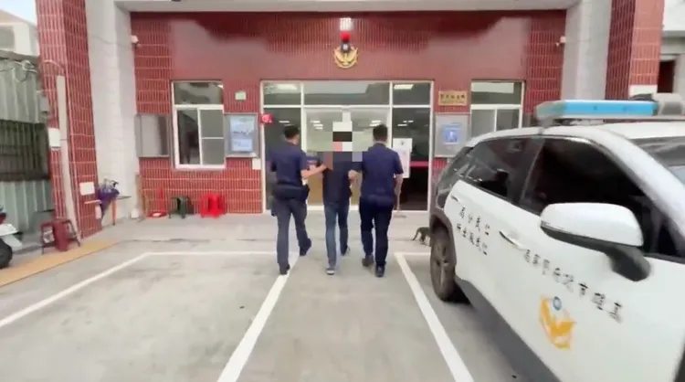 警方以車追人，今天清晨找到賴男，詢後依公共危險罪送辦。民眾提供