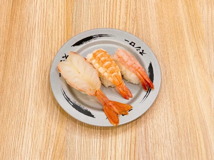 鮮蝦3貫。業者提供