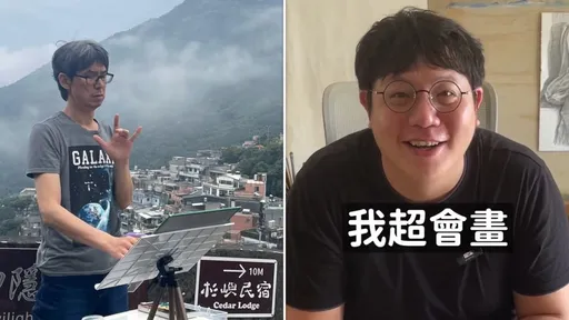 戰簡忠威！楊立留法學歷遭疑　昔戰名畫家賣課廣告時空打臉了