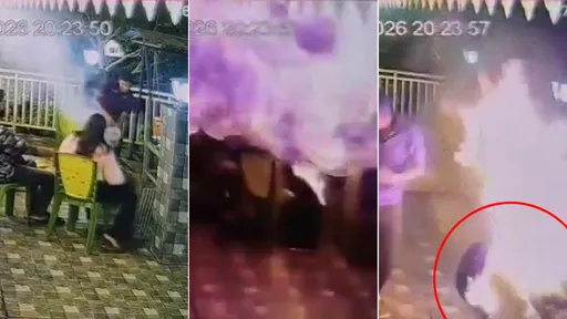影片｜蜜月烤肉變焚身　烈焰吞沒新婚妻燒到命危