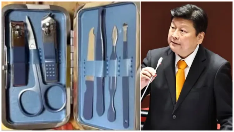 傅崐萁員工遭搜索，涉弊案的「修容組」照片曝光。資料照片