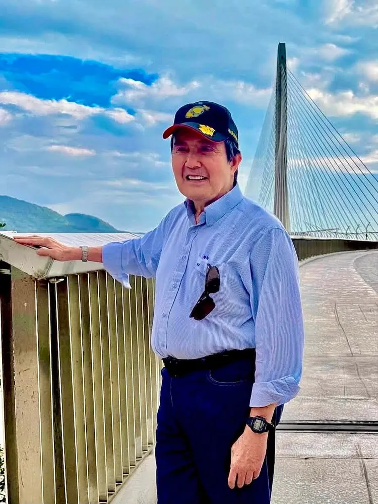 馬英九近日現身淡江大橋。王以文授權提供