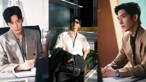 井柏然《早春晴朗》當頂級魅惑男　寬肩西裝配深V襯衫性張力拉滿